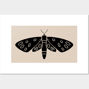 Nine-Spotted Moth Silhouette Posters and Art